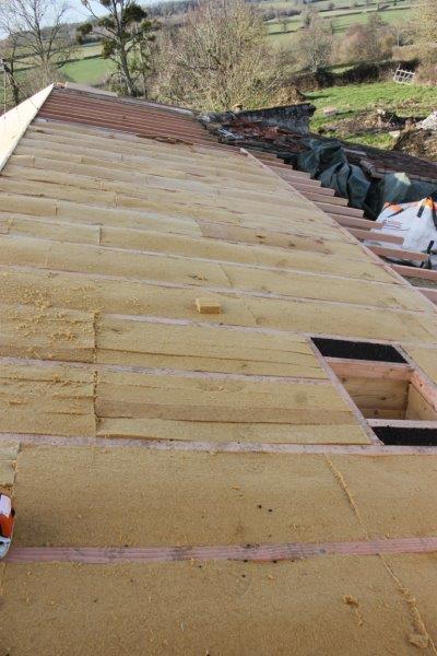 Isolation de toiture en paille, Deux-Sèvres (79)